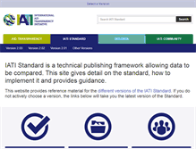 Tablet Screenshot of iatistandard.org